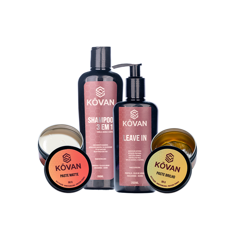 Kit Shampoo + Leave in + Pomada